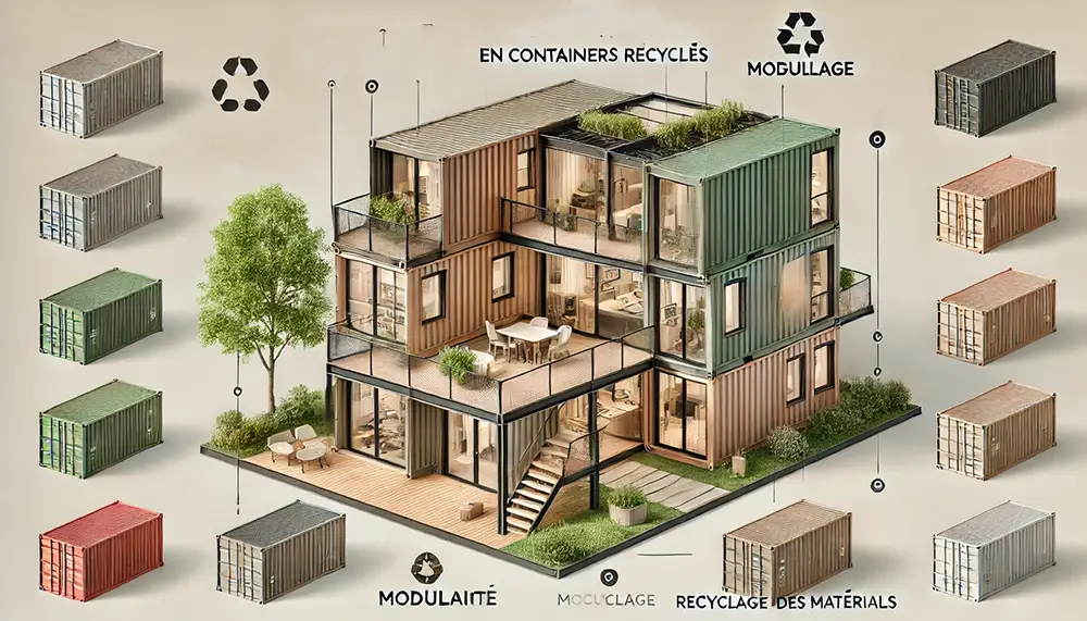 maison éco-responsable en containers recyclés